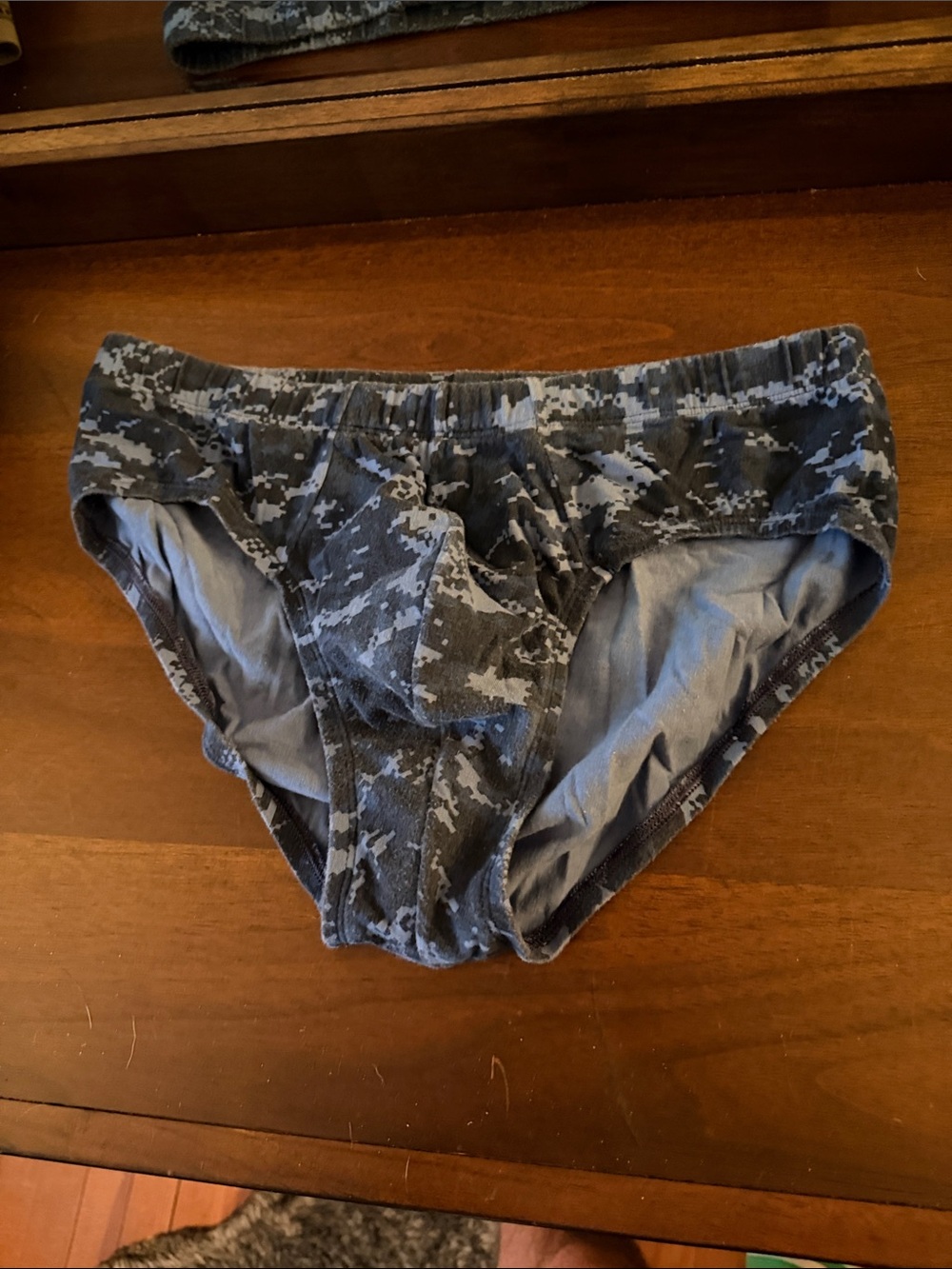 2xist Men’s Briefs in Blue Gray Digital Camo